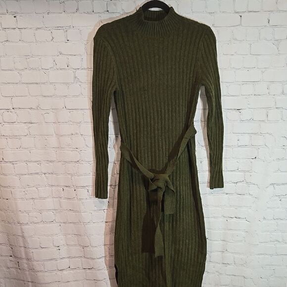 LOFT green long sleeve sweater dress size SP - Picture 1 of 7